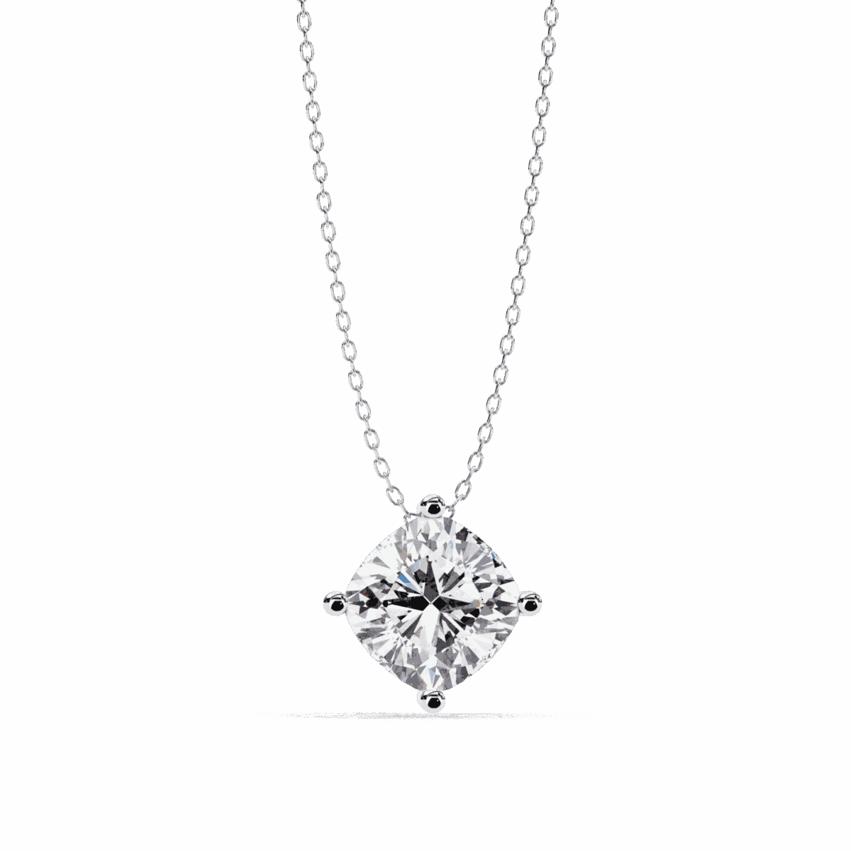 2.25 Carat Cushion Solitaire Pendant  Image 1