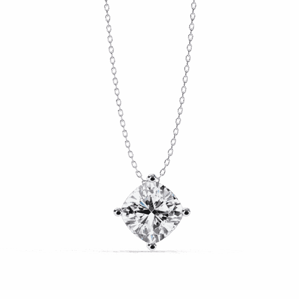 2.25 Carat Cushion Solitaire Pendant