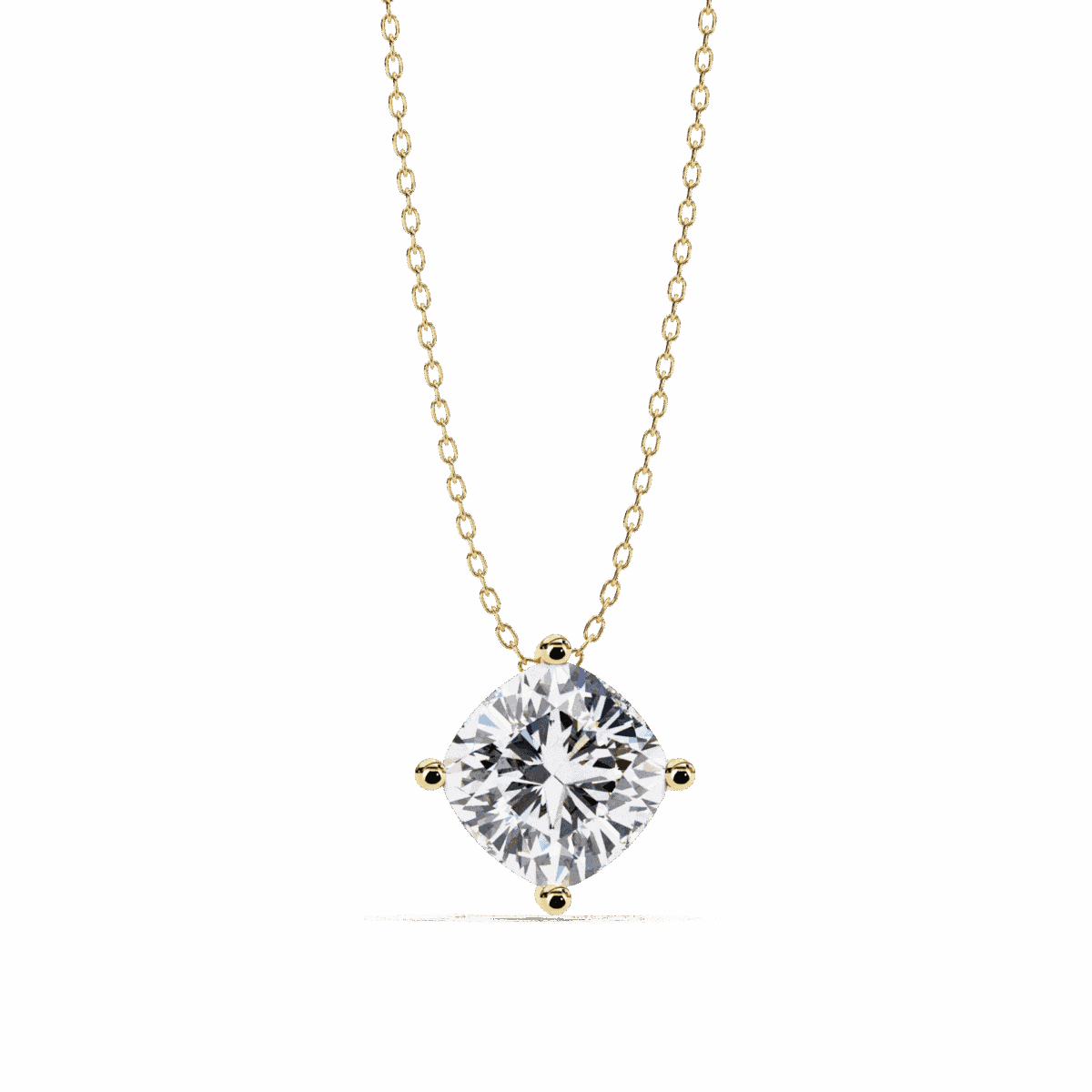 2.25 Carat Cushion Solitaire Pendant  Image 4