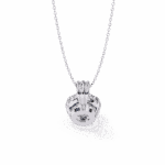 2 Carat Tri Mount Round Solitaire Pendant - Image 2