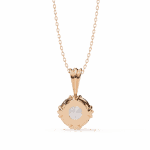 2 Carat Tri Mount Round Solitaire Pendant - Image 6