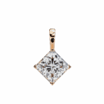 3 Carat Princess Solitaire Pendant - Image 8