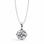 1.75 Carat Double Prong Round Solitaire Pendant