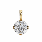 1.75 Carat Double Prong Round Solitaire Pendant - Image 5