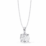 3 Carat Round Solitaire Pendant