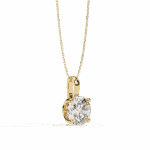 3 Carat Round Solitaire Pendant - Image 5