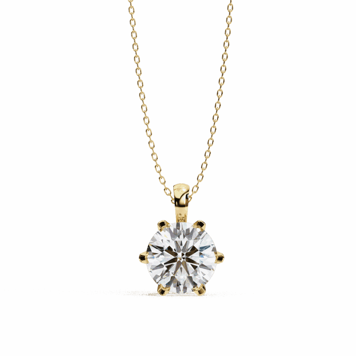 2.25 Carat Classic SixProng Solitaire Pendant  Image 4