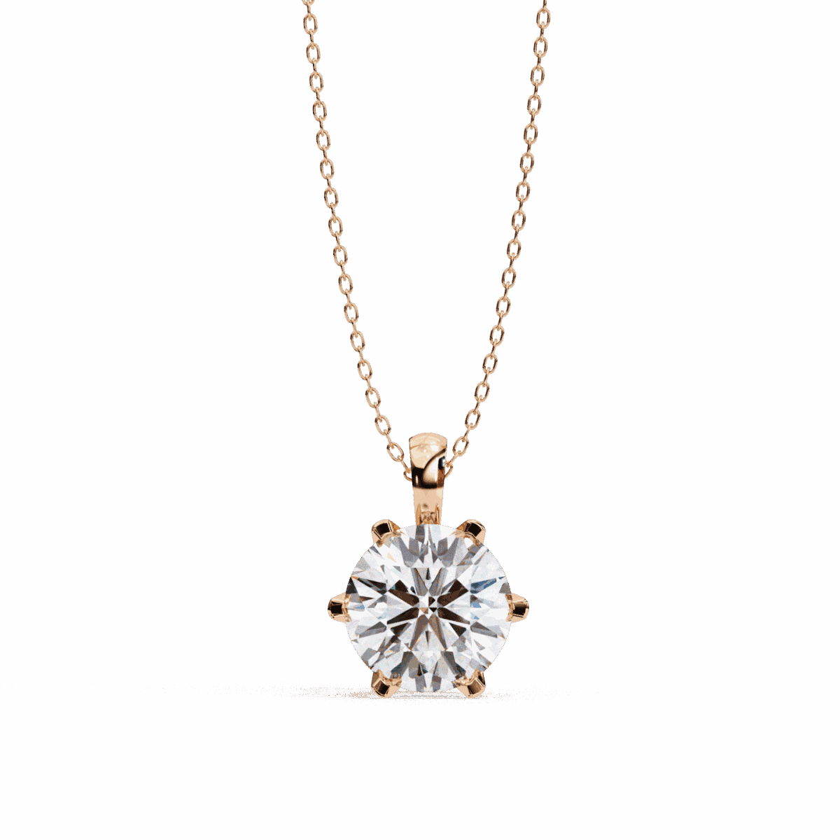 2.25 Carat Classic SixProng Solitaire Pendant  Image 7
