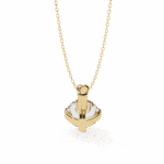 2 Carat Double Mount Round Solitaire Pendant - Image 4