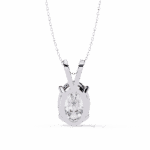 2.5 Carat Oval Solitaire Pendant - Image 3