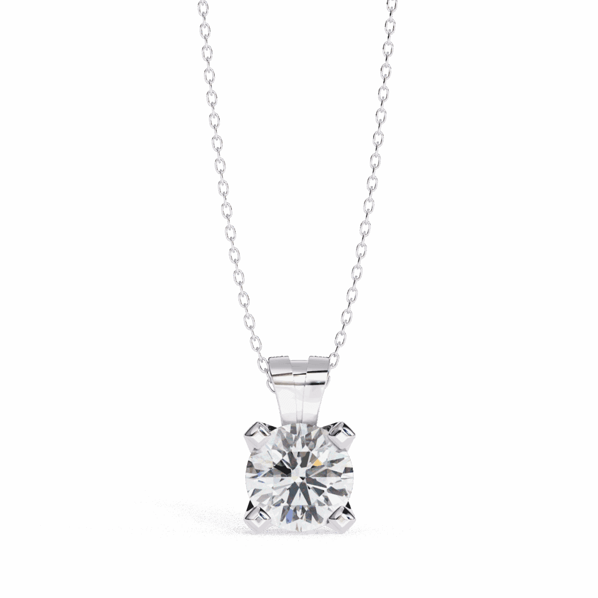 2.25 Carat Round Solitaire Pendant  Image 1