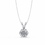 2 Carat Six-Prong Round Solitaire Pendant