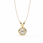 2 Carat Six-Prong Round Solitaire Pendant - Image 8