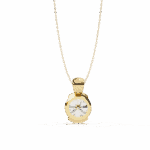2.25 Carat Half-Bezel Round Solitaire Pendant - Image 9