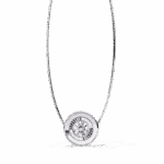 0.3 Carat Full-Bezel Round Solitaire Pendant
