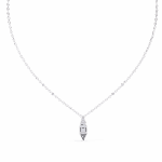 0.6 Carat Trinity Diamond Pendant - Round, Triangle & Baguette