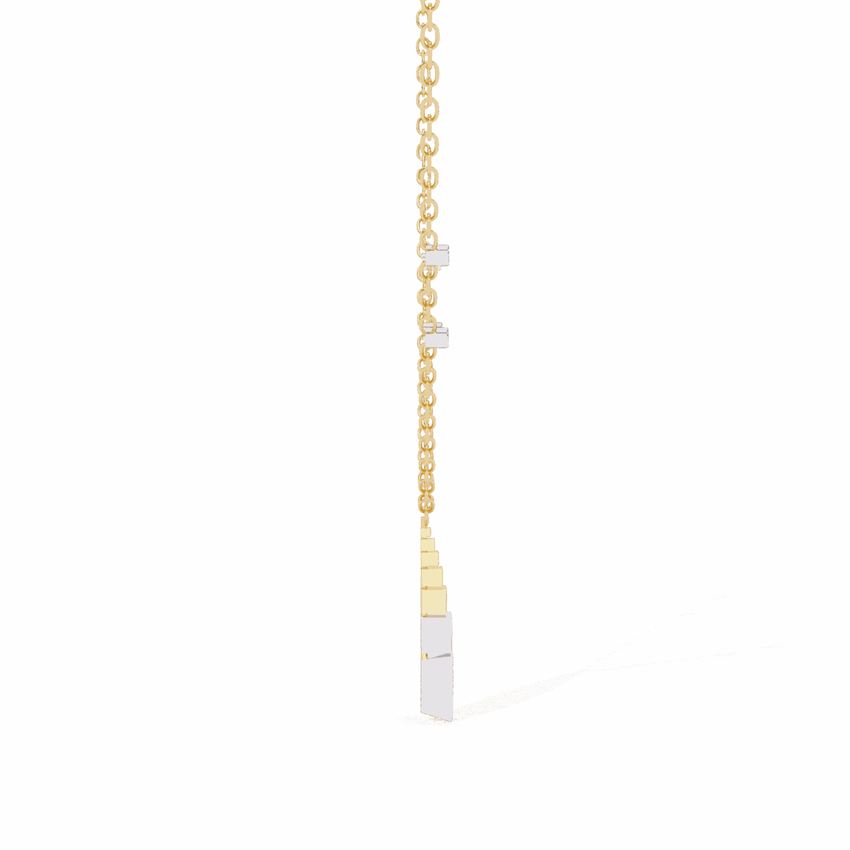 0.6 Carat Trinity Diamond Pendant  Round, Triangle & Baguette  Image 12