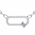 0.4 Carat Dual Diamond Cushion Pendant - Image 2