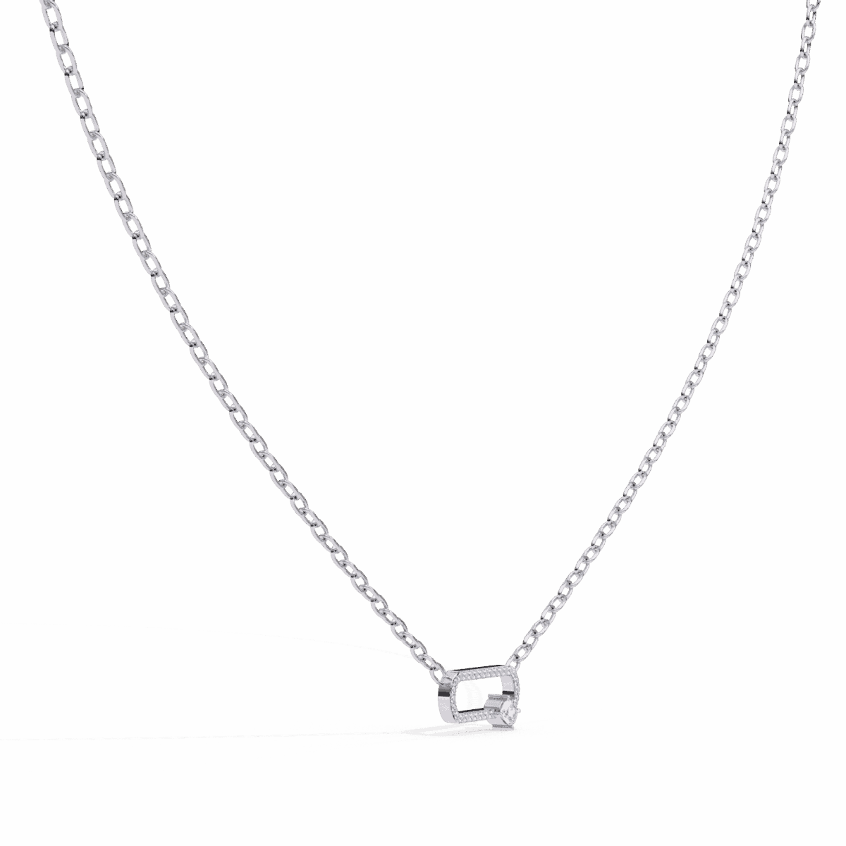 0.4 Carat Dual Diamond Cushion Pendant  Image 3