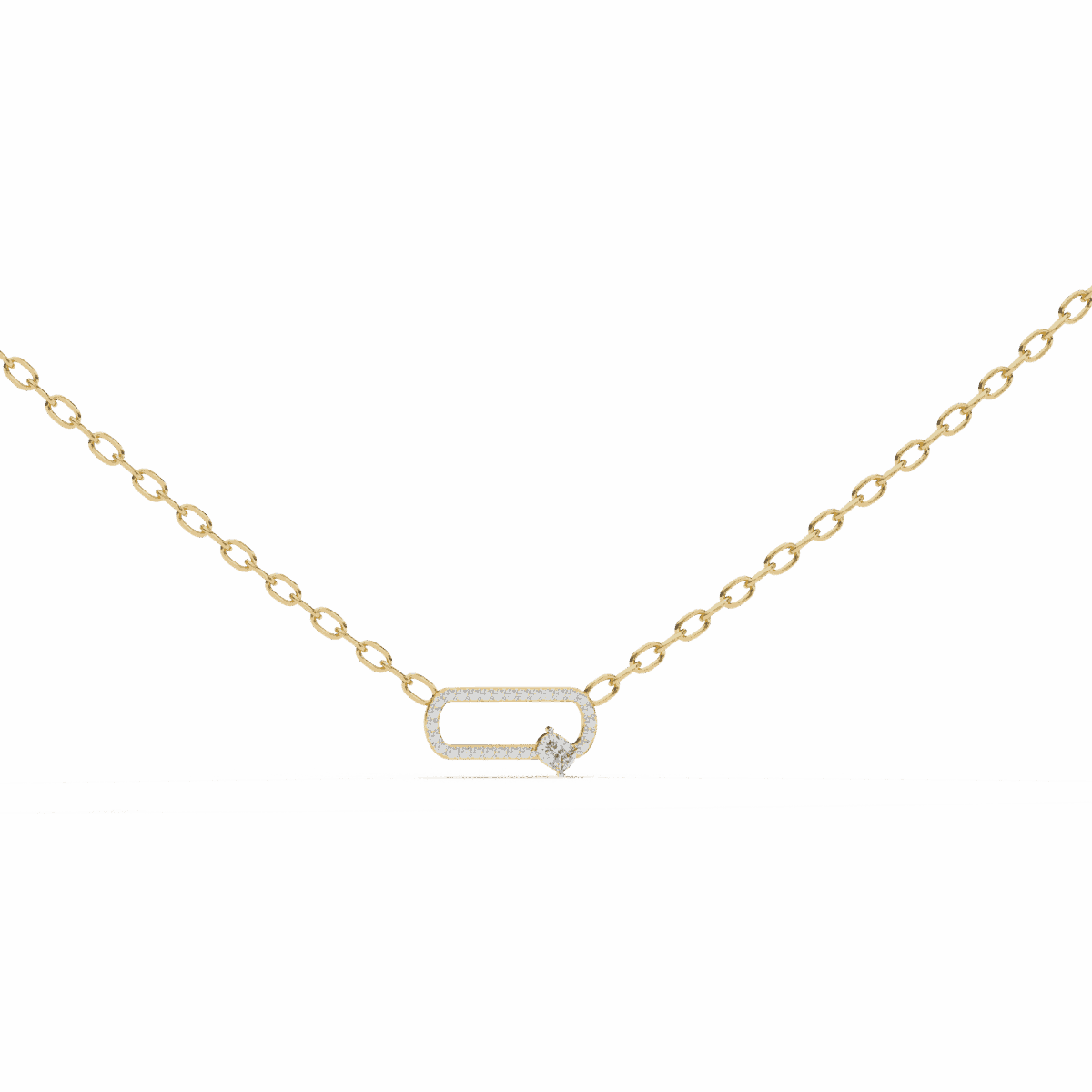 0.4 Carat Dual Diamond Cushion Pendant  Image 8