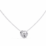 0.9 Carat Heart Cluster Diamond Pendant - Image 2