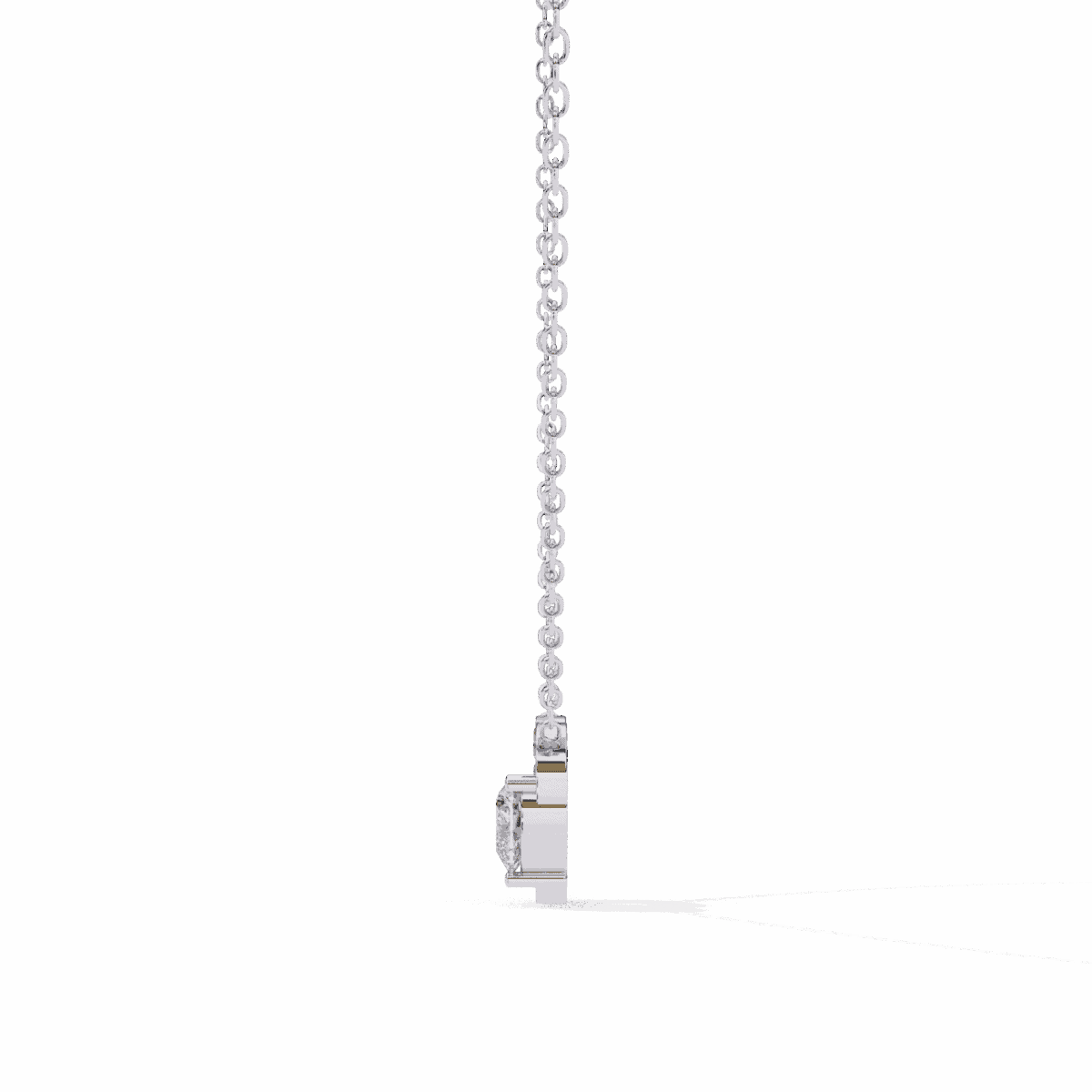 0.9 Carat Heart Cluster Diamond Pendant  Image 4