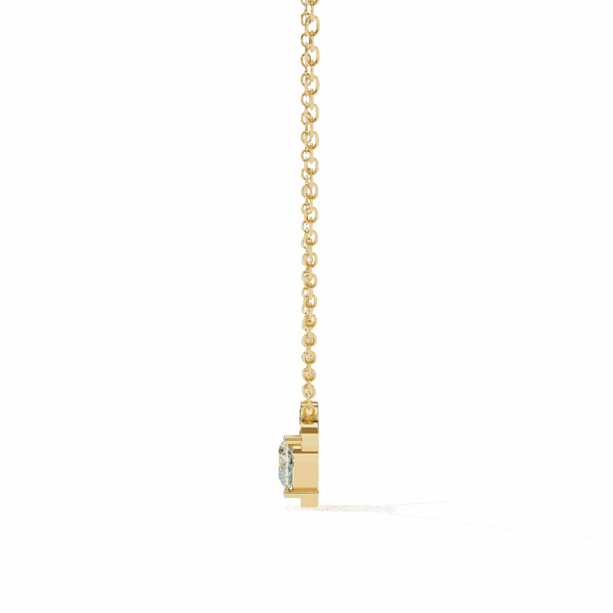 0.9 Carat Heart Cluster Diamond Pendant  Image 9