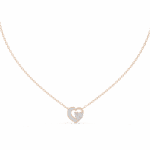 0.9 Carat Heart Cluster Diamond Pendant - Image 12