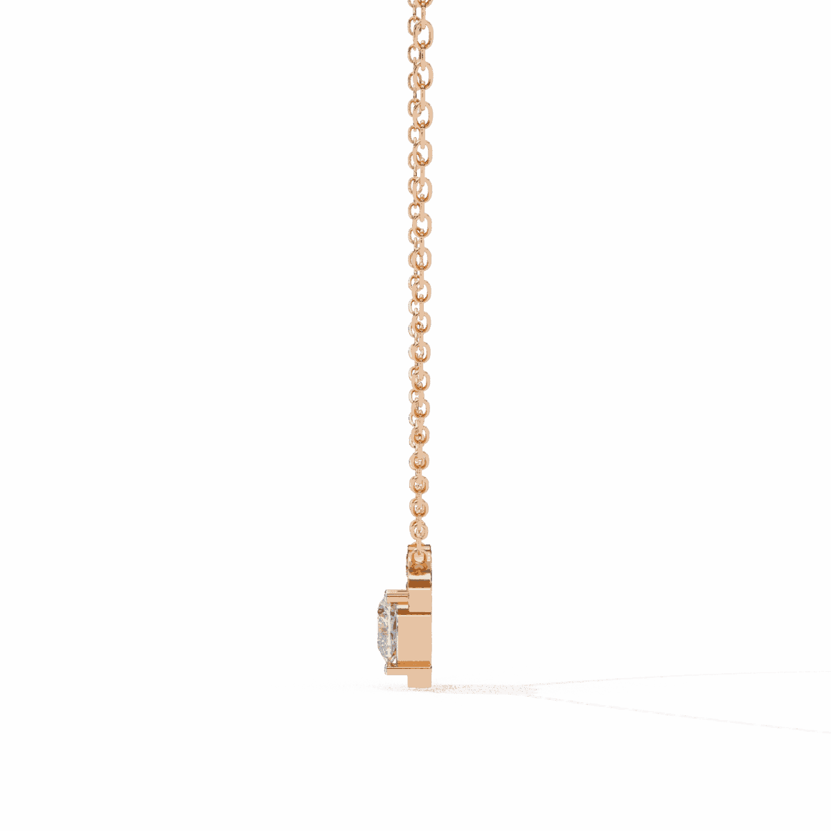 0.9 Carat Heart Cluster Diamond Pendant  Image 14