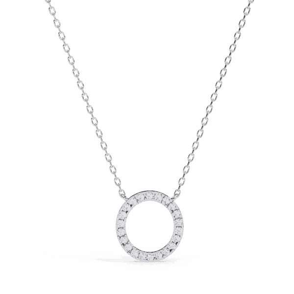 0.3 Carat Halo Round Diamond Pendant
