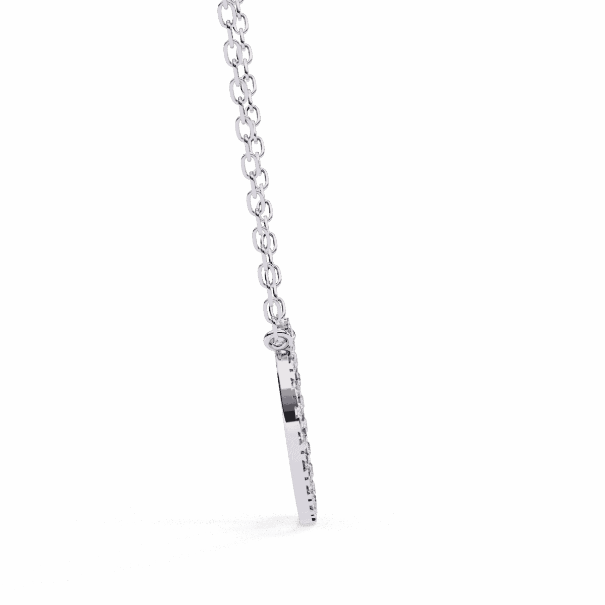 0.3 Carat Halo Round Diamond Pendant  Image 2