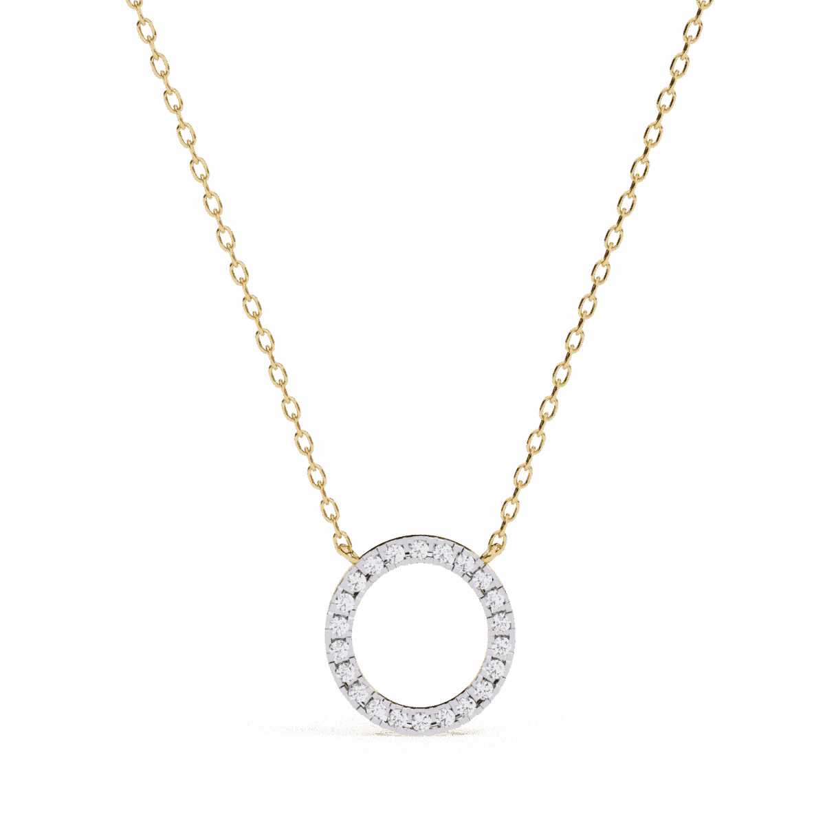 0.3 Carat Halo Round Diamond Pendant  Image 3
