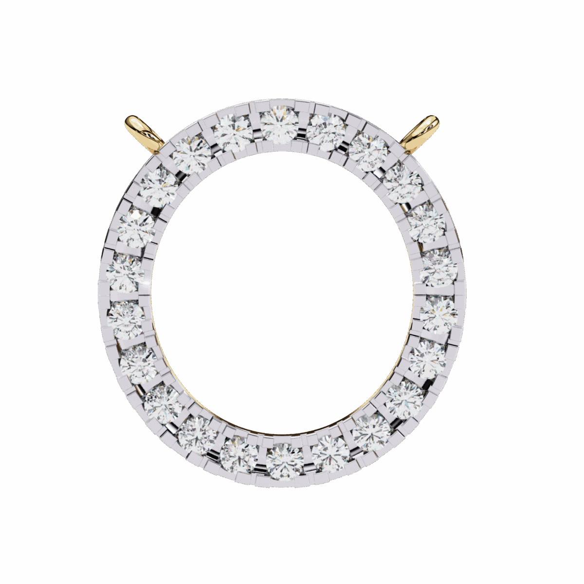 0.3 Carat Halo Round Diamond Pendant  Image 4