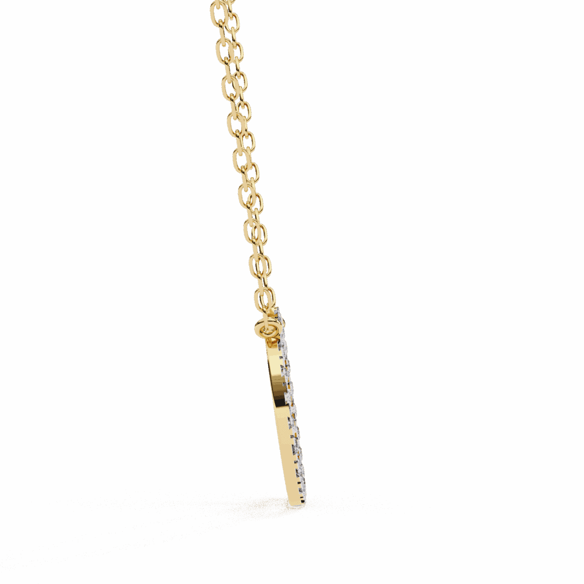 0.3 Carat Halo Round Diamond Pendant  Image 5