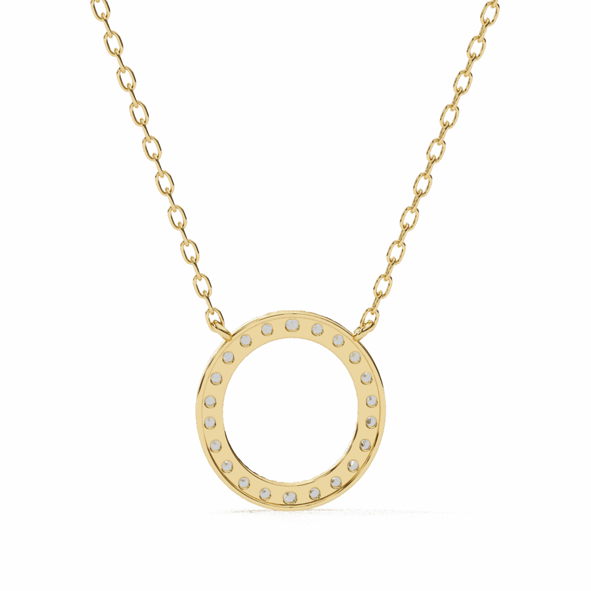 0.3 Carat Halo Round Diamond Pendant  Image 6