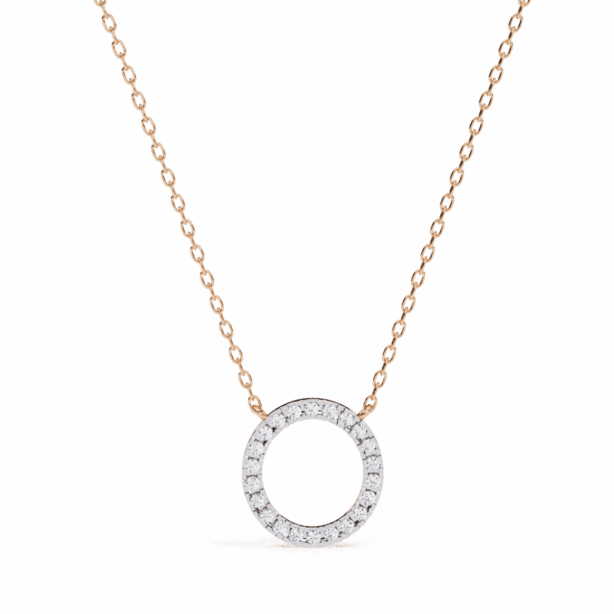 0.3 Carat Halo Round Diamond Pendant  Image 7