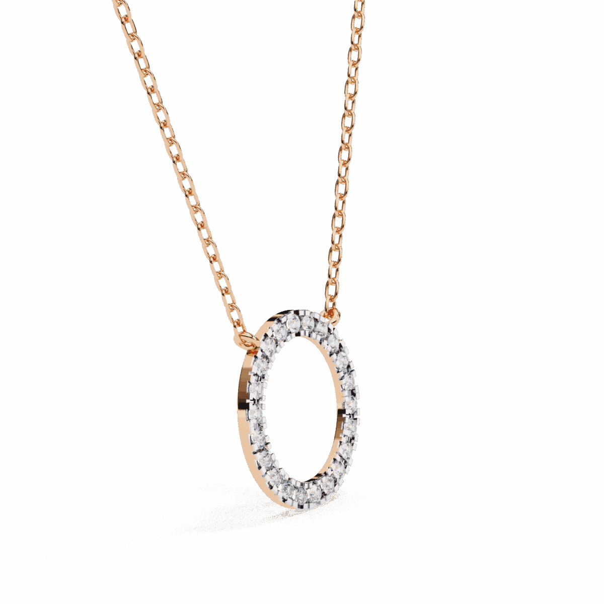 0.3 Carat Halo Round Diamond Pendant  Image 8