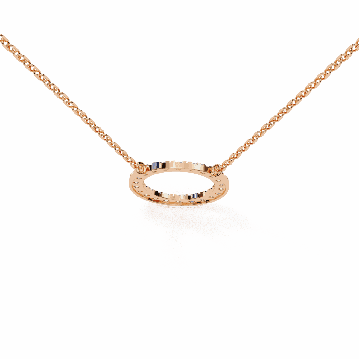 0.3 Carat Halo Round Diamond Pendant  Image 9