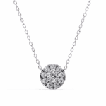 0.2 Carat Double Halo Diamond Pendant