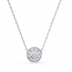 0.2 Carat Double Halo Diamond Pendant - Image 3