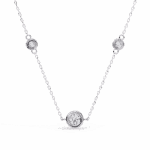 0.07 Carat Dual Round Diamond Pendant