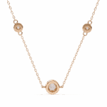 0.07 Carat Dual Round Diamond Pendant - Image 12