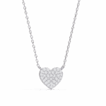 0.2 Carat Pav√© Heart Diamond Pendant