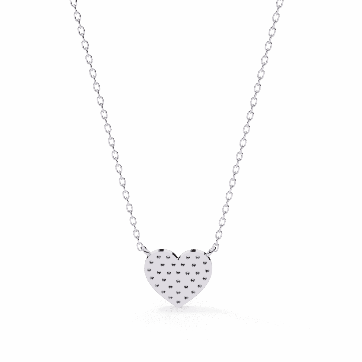 0.2 Carat Pav√© Heart Diamond Pendant  Image 4