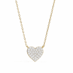 0.2 Carat Pav√© Heart Diamond Pendant - Image 5