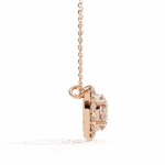 1 Carat Oval Halo Diamond Pendant - Image 5