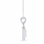 0.9 Carat Emerald Halo Diamond Pendant - Image 2