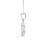 1 Carat Emerald Half-Halo Diamond Pendant - Image 5