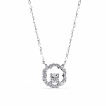 0.3 Carat Classic Round Cluster Pendant