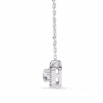 0.3 Carat Round Micro-Halo Diamond Pendant - Image 4